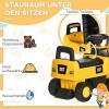 Afbeelding van HOMCOM Speelgoed Graafmachine voor Kinderen - Geel, 78 x 29,5 x 54 cm