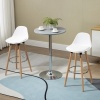 Afbeelding van HOMCOM barkruk - kunstleer - beukenhout - 38,5B x 42,5L x 91H cm - wit