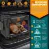 Afbeelding van TRESKO® Opvouwbare hondenbox met likmat en spatel, L, 70 x 52 x 52 cm, voor honden en katten
