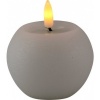 Afbeelding van Magische vlam LED kaars - rond - wit - D8 x H7,5 cm