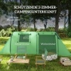 Afbeelding van Outsunny Tunneltent van polyester en glasvezel - 470L x 220B x 150H cm - Donkergroen