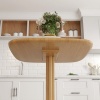 Afbeelding van HOMCOM Moderne Vierkante Eettafel 70 x 70 cm in Natuurlijk Hout