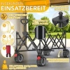 Afbeelding van TRESKO® Opvouwbare Bolderwagen 300L met Rem | Handwagen 150kg met Rubber Banden