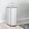 Afbeelding van HOMCOM 20L Soft-Close Pedaalemmer - Prullenbak - Vuilnisbak - Zilver
