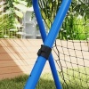 Afbeelding van HOMCOM Voetbal Rebounder - PE, Metaal - 78L x 84B x 65-78H cm - Blauw