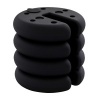 Afbeelding van Outsunny Paviljoenstandaard, 4 stuks, vulbaar, tot 5 kg, zwart, diameter 25 x 6 cm