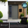 Afbeelding van KESSER® Brievenbus RVS XXL met krantenvak - Wandbrievenbus geborsteld en gepoedercoat inclusief beve