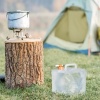 Afbeelding van Opvouwbare jerrycan set van 4 - 10 liter - met kraan - BPA-vrij - transparant/oranje