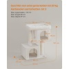 Afbeelding van Feandrea kattenkrabpaal 101 cm met 2 grotten voor katten