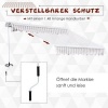 Afbeelding van Outsunny Aluminium, Metaal, Polyester - Beige + Wit - L295 x B245 cm - Zonnescherm