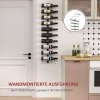 Afbeelding van HOMCOM - Wijnrek - Staal - 27L x 10B x 116H cm - Zwart