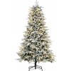 Afbeelding van HOMCOM Kunststof Kerstboom 105x105x180 cm - Wit