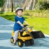 Afbeelding van HOMCOM Speelgoed Graafmachine voor Kinderen - Geel, 78 x 29,5 x 54 cm