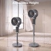 Afbeelding van HOMCOM Luchtcirculatieventilator - Kunststof - Ø32 x 110H cm - Grijs