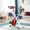 Afbeelding van HOMCOM Fitnessfiets van staal en kunststof - 43B x 97D x 109H cm - Rood en Wit