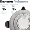 Afbeelding van TRESKO® Glühweinkoker Inmaakketel RVS 20 L 2500 W voor warme dranken