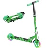 Afbeelding van AIYAPLAY Opvouwbare Kinderroller met Verstelbare Lenker, 2 Verlichte Wielen, Handrem & Achterrem, Gr