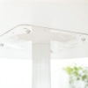 Afbeelding van HOMCOM - Eettafel van MDF en staal - 70x70x75 cm - Wit