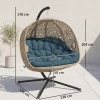 Afbeelding van Outsunny - Hangstoel met zakken - Polyester - Bruin