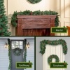 Afbeelding van HOMCOM Kerstguirlande PE 190L x 12B x 8T cm Groen