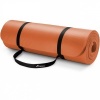 Afbeelding van TRESKO® fitnessmat yogamat pilatesmat 185 x 60 cm, oranje, 1 cm dik, ftalaatvrij