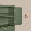 Afbeelding van VASAGLE - Badkamerkast met 2 Deuren en 2 Lades - Verstelbare Planken voor Keuken of Badkamer