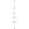 Afbeelding van Songmics Doucheplanchet - Hoogte 80-323 cm - 4 Niveaus - Wolkwit - Slim Georganiseerd
