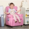 Afbeelding van HOMCOM Kinderfauteuil met verstelbare slaapbank en voetensteun