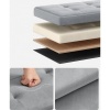 Afbeelding van SONGMICS Fluwelen Opbergbank met Deksel en 2 Opbergdozen, 38 x 76 x 38 cm, Duifgrijs