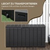 Afbeelding van Outsunny Opbergbox voor Buiten - 122,4L x 62B x 64,5H cm - Zwart