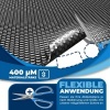 Afbeelding van KESSER® Zwarte ronde solarfolie voor zwembad - 120 µm, op maat knipbaar - Ø 488 cm