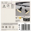Afbeelding van Dimbare LED-reflector GU10 230V 170lm 4,9W 1900K Zwart, Goud