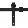 Afbeelding van HOMCOM Enkele schuifdeur set met looprail van staal voor houten deuren B81-034