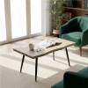 Afbeelding van Homcom Salontafel - MDF, Staal - 100L x 50B x 45H cm - Eikenhout