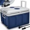 Afbeelding van Tillvex Elektrische Koelbox 40L met Wieltjes, 230V/12V, voor Auto en Camping, Koelt en Verwarmt