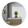 Afbeelding van Kleankin badkamerspiegel - metaal/glas - 60x60x3,5 cm - wit