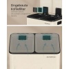 Afbeelding van SONGMICS Keukenafvalbak, 2x30L, 2 compartimenten, softclose deksel, incl. 15 vuilniszakken, crèmekle