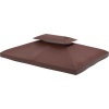 Afbeelding van Outsunny - Vervangend dak voor Tuinpaviljoen - 3x4m - Bruin