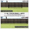 Afbeelding van SPORTNOW Pickleball-net 6,7 m Draagbaar met Tas Metaal Geel