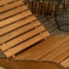 Afbeelding van Outsunny Tuinligstoel van Lärchenhout Teak