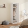 Afbeelding van HOMCOM Kledingkast Spaanplaat 40L x 52B x 180H cm Wit