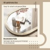 Afbeelding van Homcom Wandspiegel van Polystyreen en Glas - 50L x 2B x 70H cm - Beige