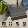Afbeelding van Outsunny Sonnenschirmständer 4-teilig Wasserdicht Schirmgewicht, Schirmständer für Ampelschirm, Bode
