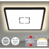 Afbeelding van Briloner Leuchten FREE - LED plafondlamp met achtergrondverlichting - 18 W - vierkant - wit-zwart