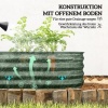 Afbeelding van Outsunny Tuinbed - Verzinkt staal - 150L x 62B x 30H cm - Groen