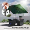 Afbeelding van Outsunny Terrasparasol - Polyester, Metaal - 300L x 200B x 235H cm - Groen