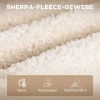 Afbeelding van HOMCOM - Schommelstoel - Fleece Look - Met Armleuningen - Beige