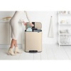 Afbeelding van Brabantia Bo Prullenbak - 2 x 30 liter - Afvalscheiding - Zacht Beige