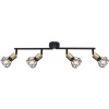 Afbeelding van Moderne plafondlamp Globo - Zwart - H:20,5cm - E14 - Voor binnen - Metaal