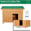 Afbeelding van PawHut hondenhok voor honden en katten van vurenhout 85x58x58 cm